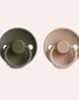 Frigg Rope Latex Dummy – Olive / Croissant (2-pack)