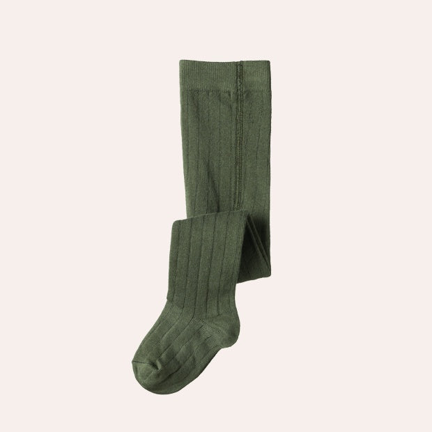 Footless Organic Cotton Tights Dark Grey Blend main image 1