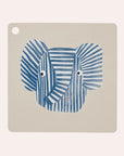 OYOY Mini Erik Elephant silicone kids placemat with playful elephant illustration