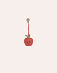 OYOY Mini Yummy Apple Pram Toy Clip in knitted OEKO-TEX cotton
