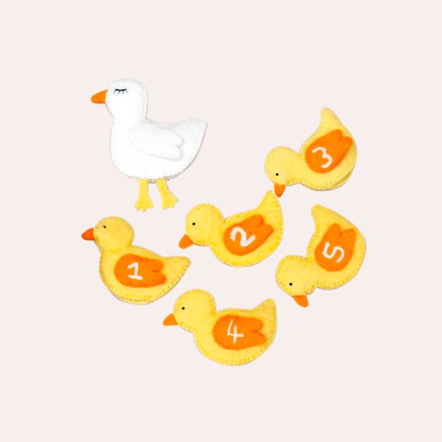 Five Little Ducks, Finger Puppet Set