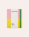 Any Day Now - Classic Wrap Notebook - Dot Grid - A5 Cropped - Pink and Yellow