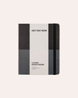 Any Day Now - Classic Wrap Notebook - Ruled - A5 Cropped - Black and Grey