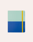 Any Day Now - Classic Wrap Notebook - Plain - A5 Cropped - Mint and Blue