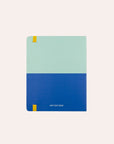 Any Day Now - Classic Wrap Notebook - Plain - A5 Cropped - Mint and Blue