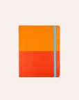 Any Day Now - Classic Wrap Notebook - Plain - A5 Cropped - Orange and Red