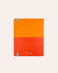 Any Day Now - Classic Wrap Notebook - Plain - A5 Cropped - Orange and Red