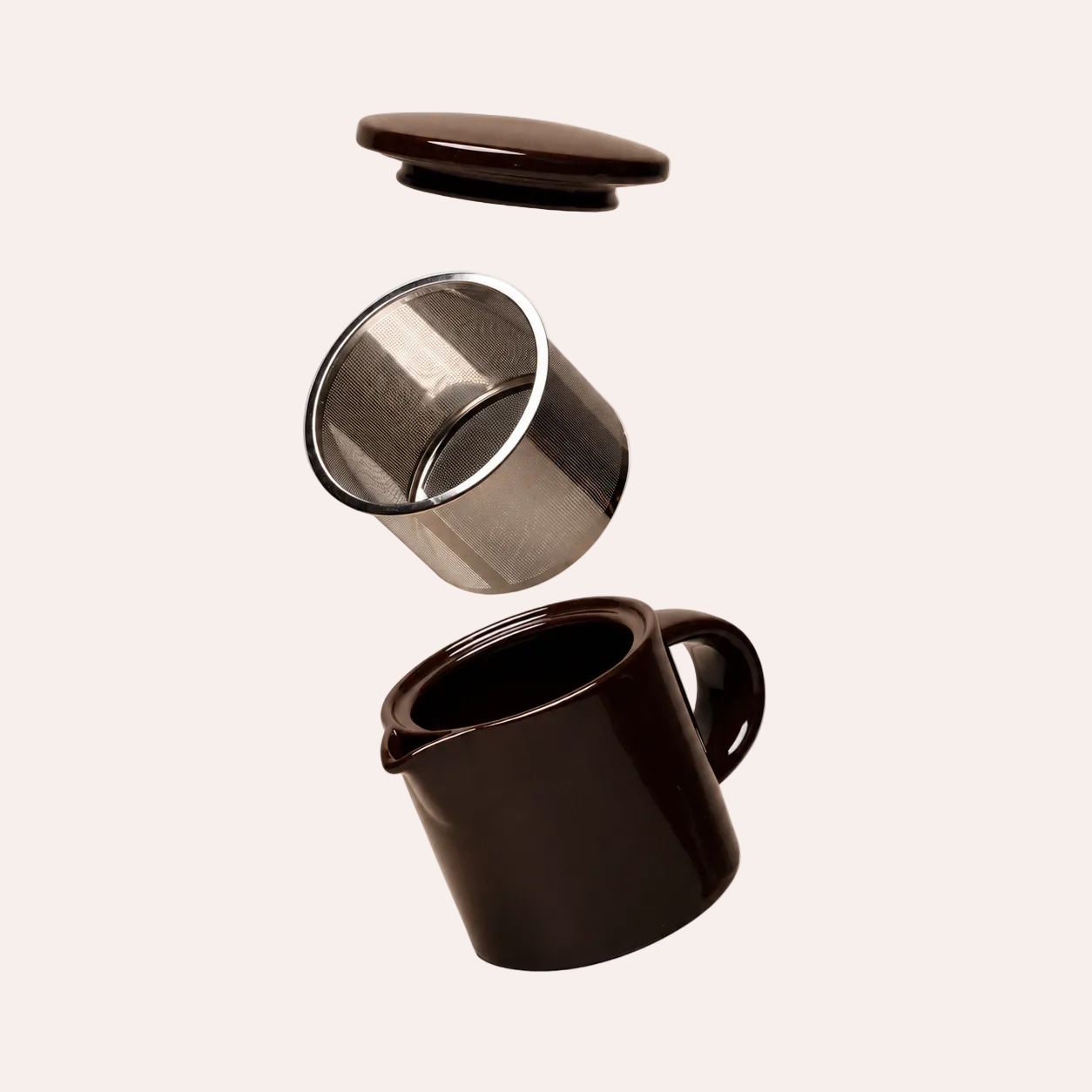 Ceramic Teapot - Chocolate Brown