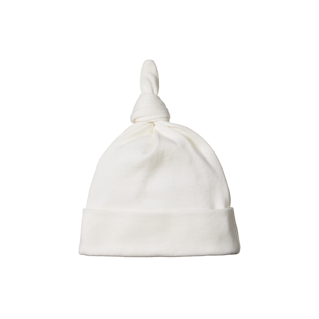Cotton Knotted Beanie - Natural
