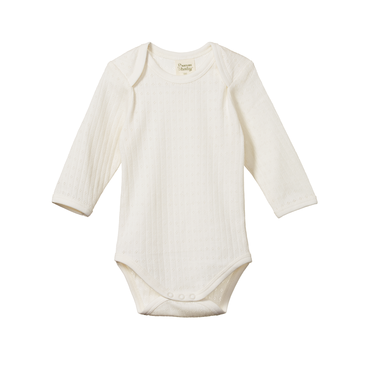 Long Sleeve Bodysuit Pointelle - Natural