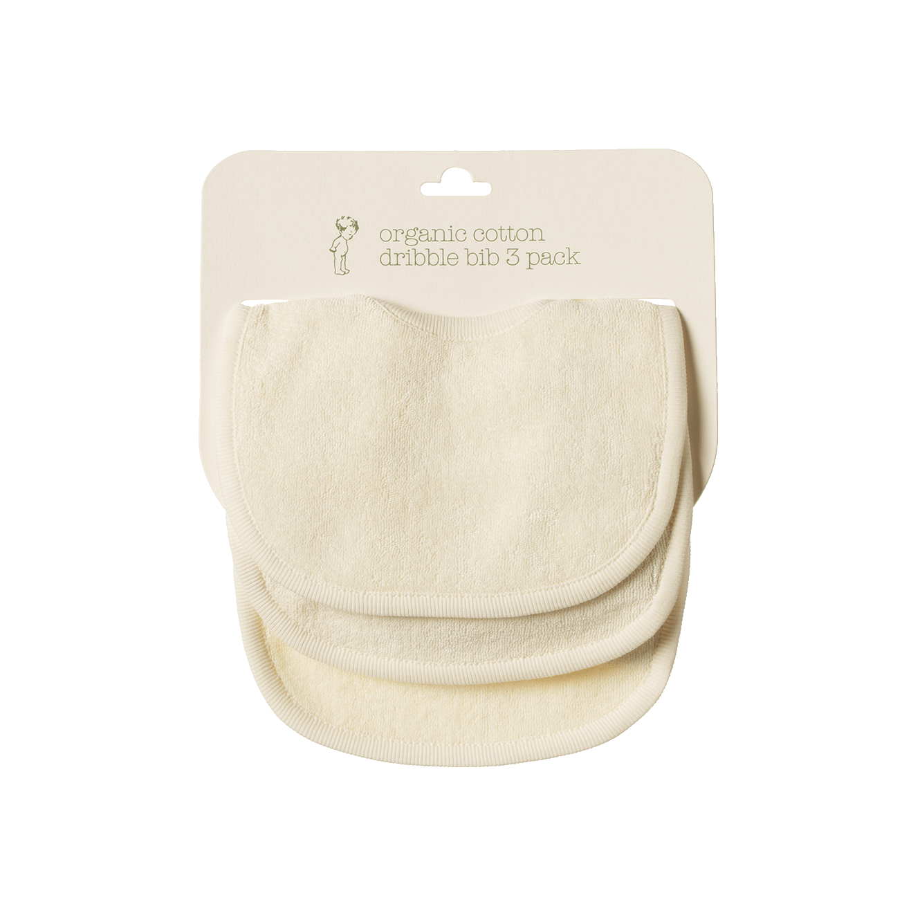 Dribble Bibs 3 Pack - Natural