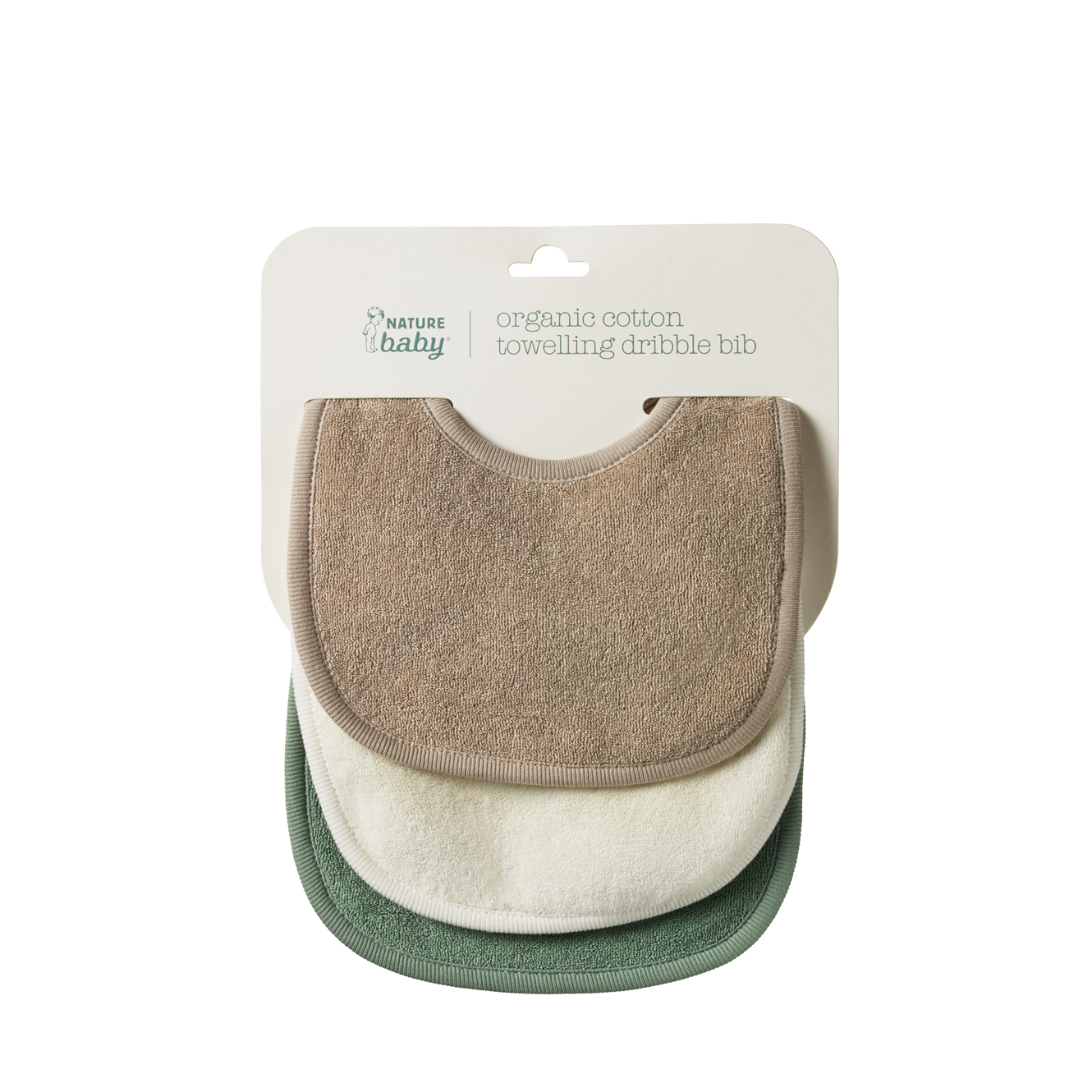 Dribble Bibs 3 Pack - Natural/Nougat/Lily Pad