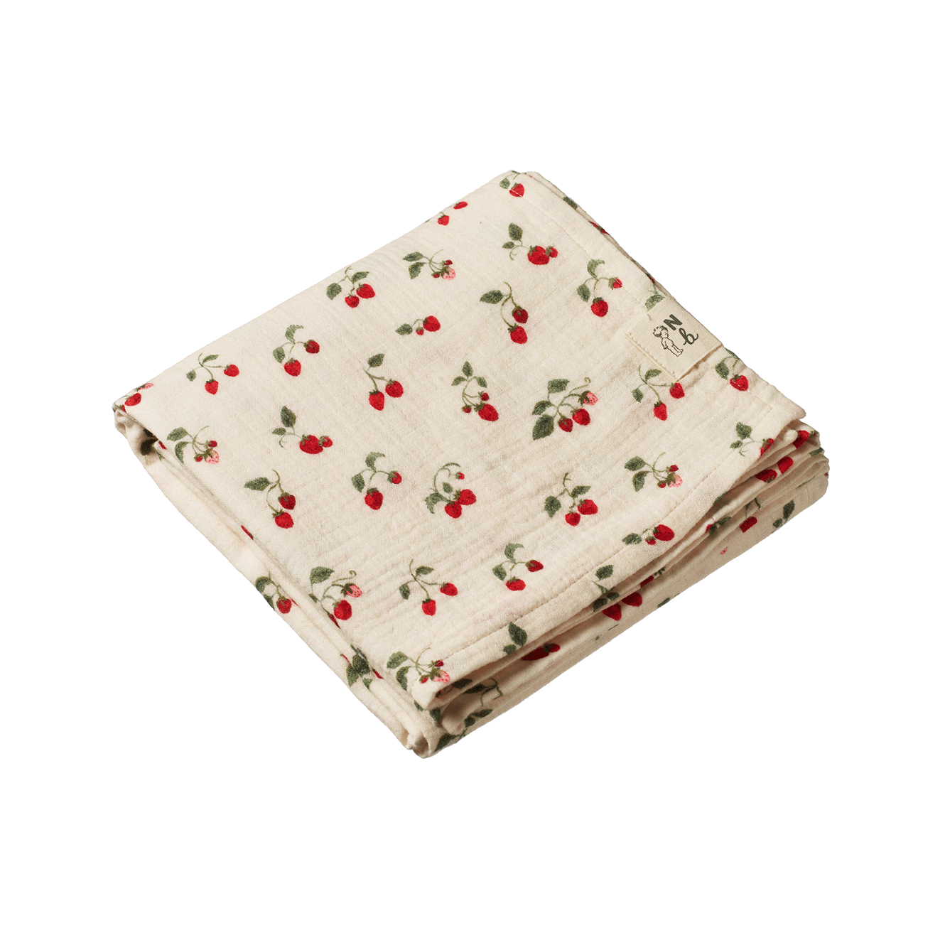 Muslin Wrap - Strawberry Blush Print