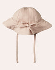 Crinkle Muslin Sunhat - Rose Dust