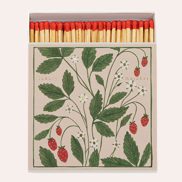 Archivist Gallery Strawberry Matches with strawberry vines, daisies and gold detailing at Thinkers &amp; Makers Melbourne