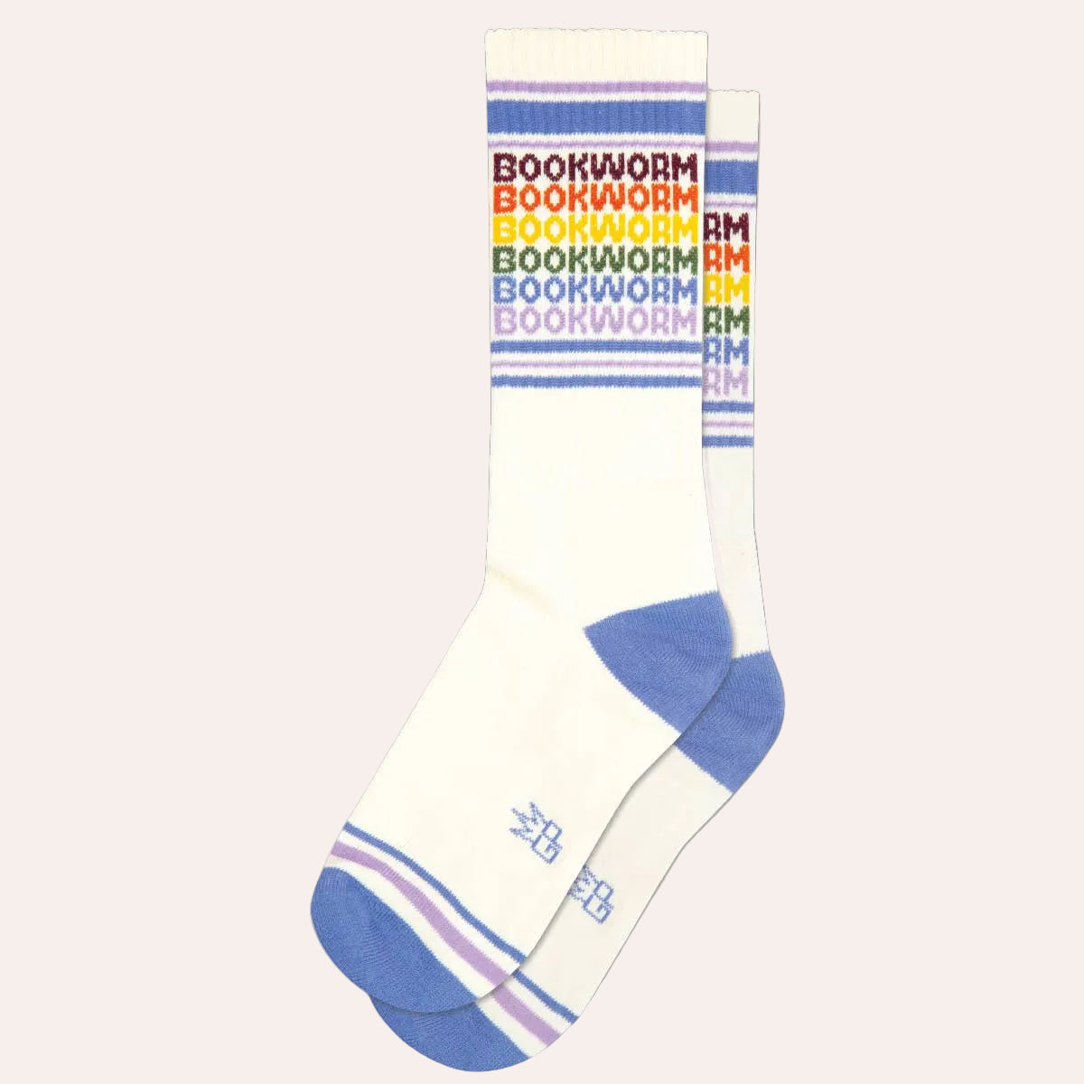 Shop Bookworm Gym Crew Socks by Gumball Poodle. A fun gift for book lovers, readers, teachers and librarians from Thinkers &amp; Makers, a Melbourne gift shop with free gift wrapping.
