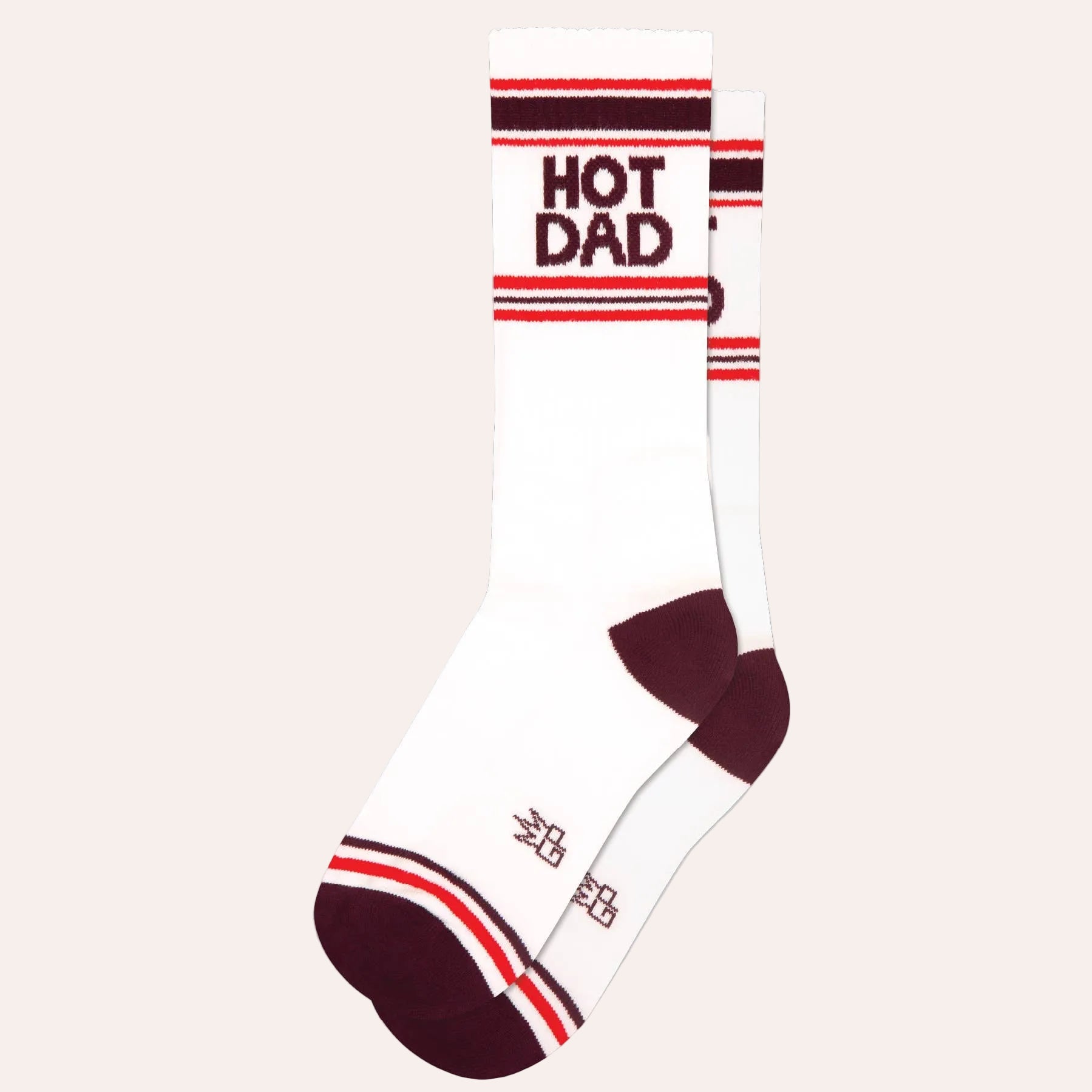 Shop Hot Dad Gym Crew Socks by Gumball Poodle. A funny gift for dad, husband gift or Father’s Day present from Thinkers &amp; Makers, a Melbourne gift shop with free gift wrapping.