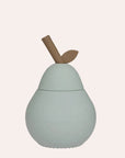OYOY Mini Pear Cup in Pale Mint silicone with playful pear design