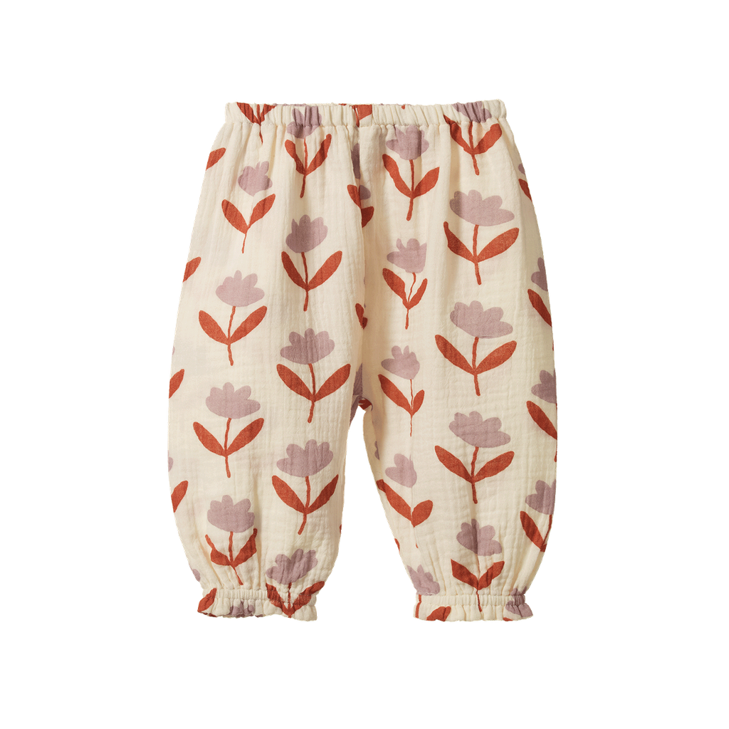 Daphne Muslin Pants - Fleurette Print