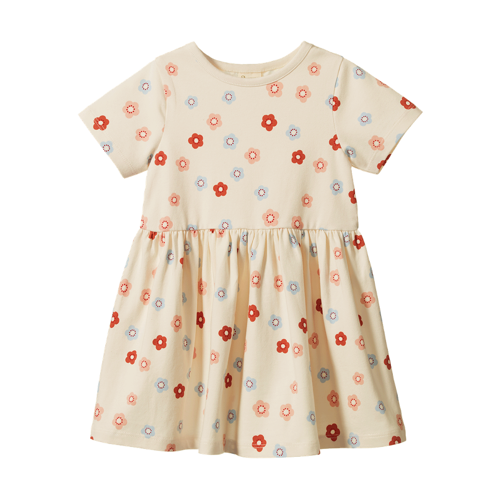 Saturday Dress - Petite Flora Stamp Print