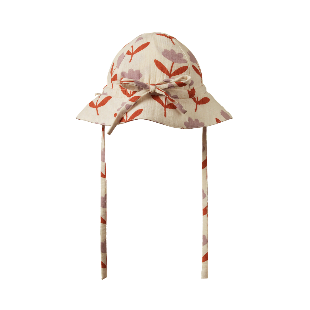 Muslin Sunhat - Fleurette Print