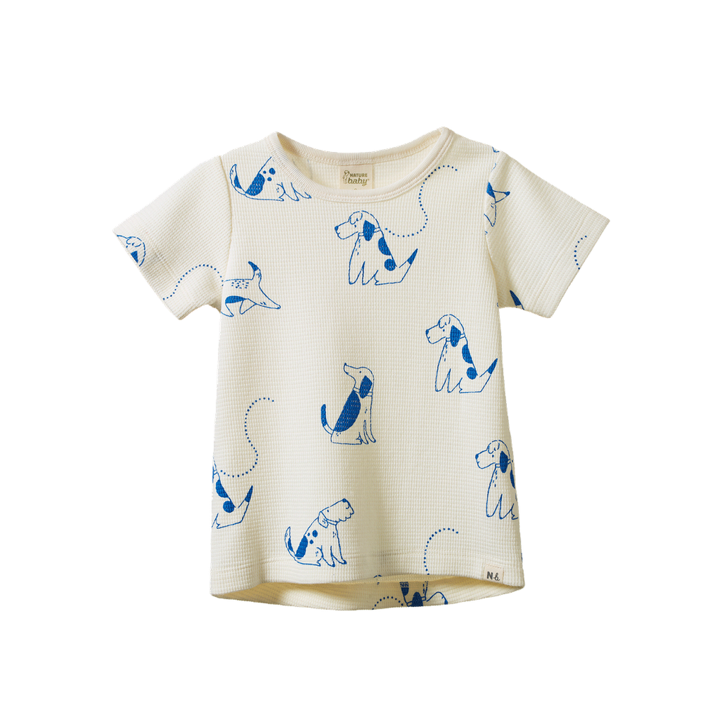 River Tee Waffle - Dog Walk Print