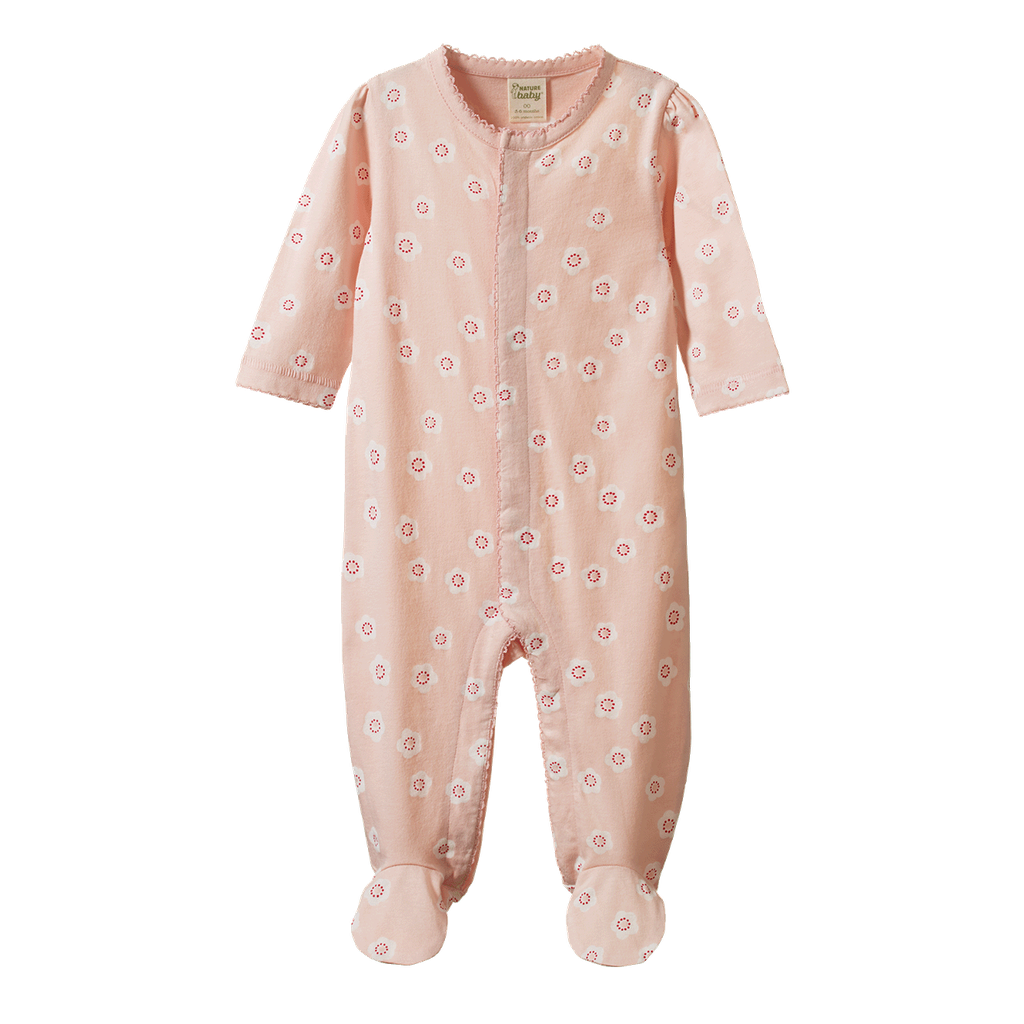Lucy Suit - Flora Stamp Rose Dust Print