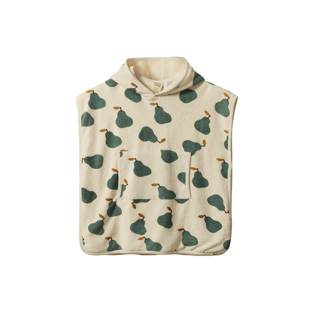 Poncho Towel - Pear Print