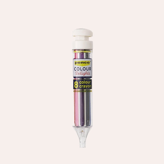 Penco - 8 Colour Crayon Pen - Ivory