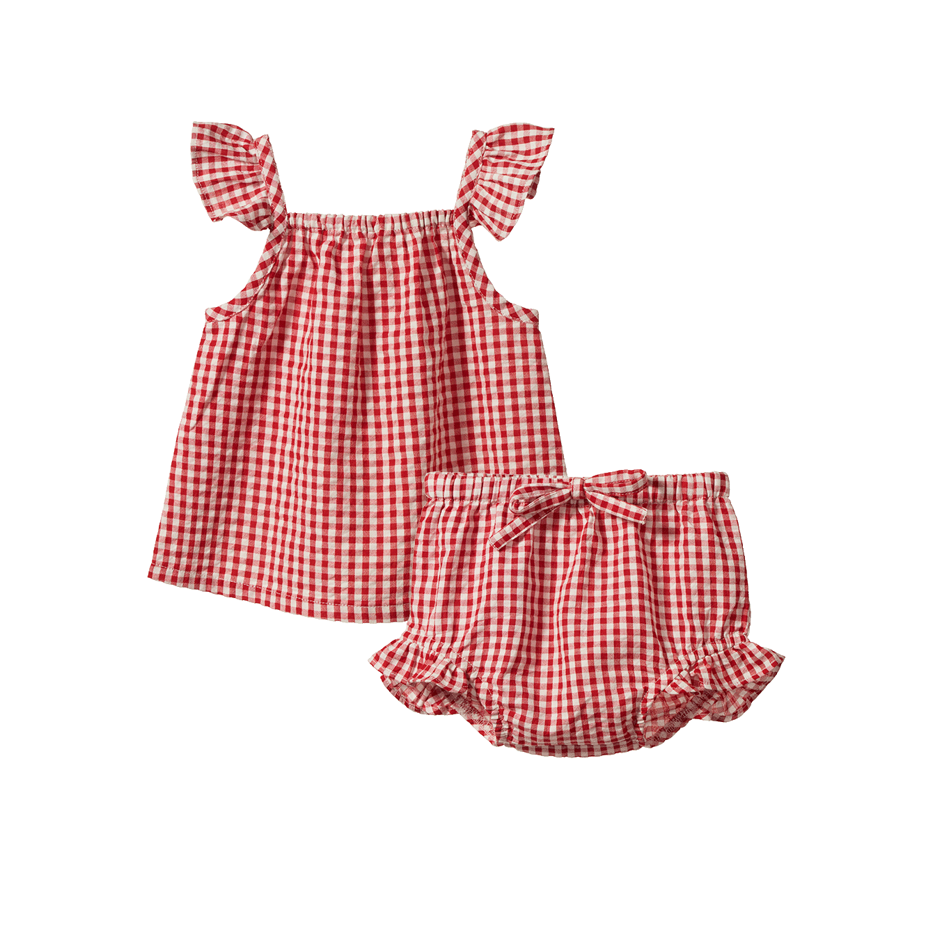 Petal Set - Red Gingham