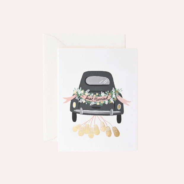 Rifle Paper Co - Single Card - Just Married Getaway