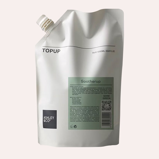 SootherUp Gone Green Hand & Body Lotion Topup - Mortar & Pestle 1L ...