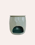 Faceted Oil Burner -  Sage